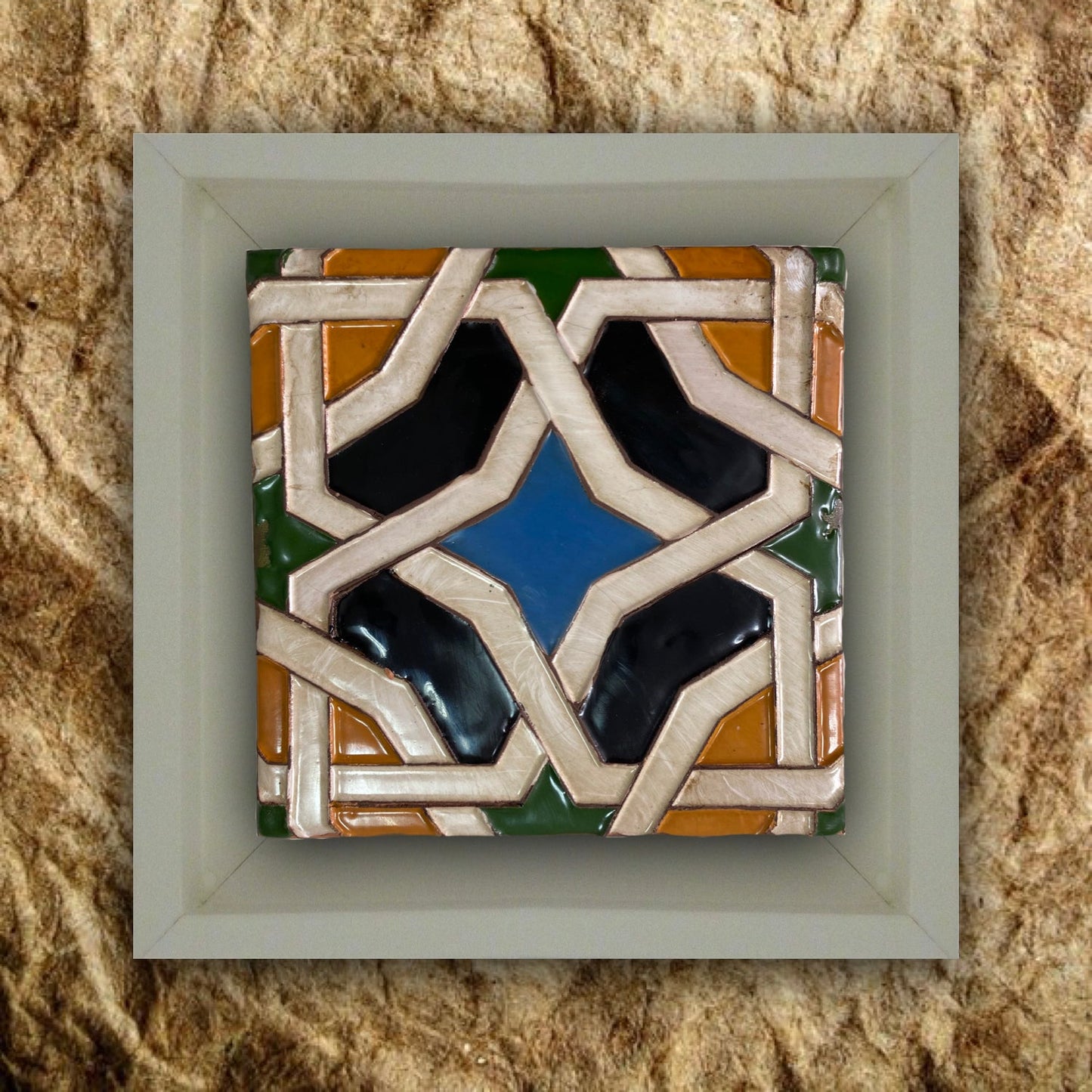 Bordure Renaissance Carrelage Lacera Cadre Blanc REF8.1