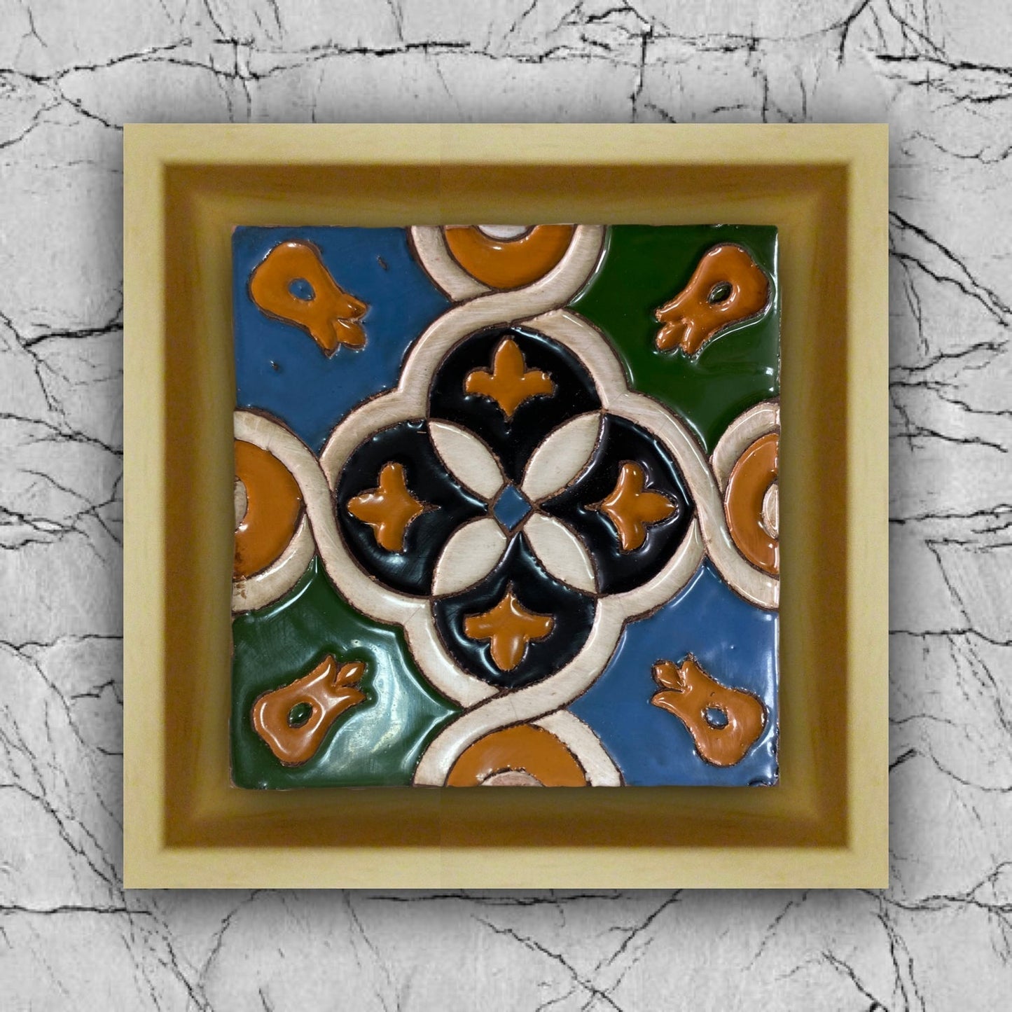 Azulejo Arista Marco Natural REF1 Renacentista Nudo