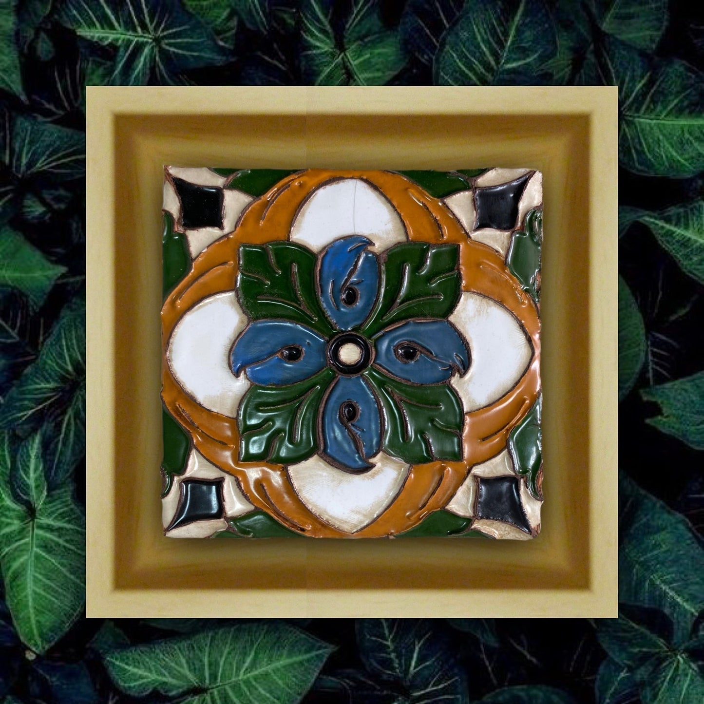 Azulejo Arista Marco Natural REF9 Renacentista Tapiz