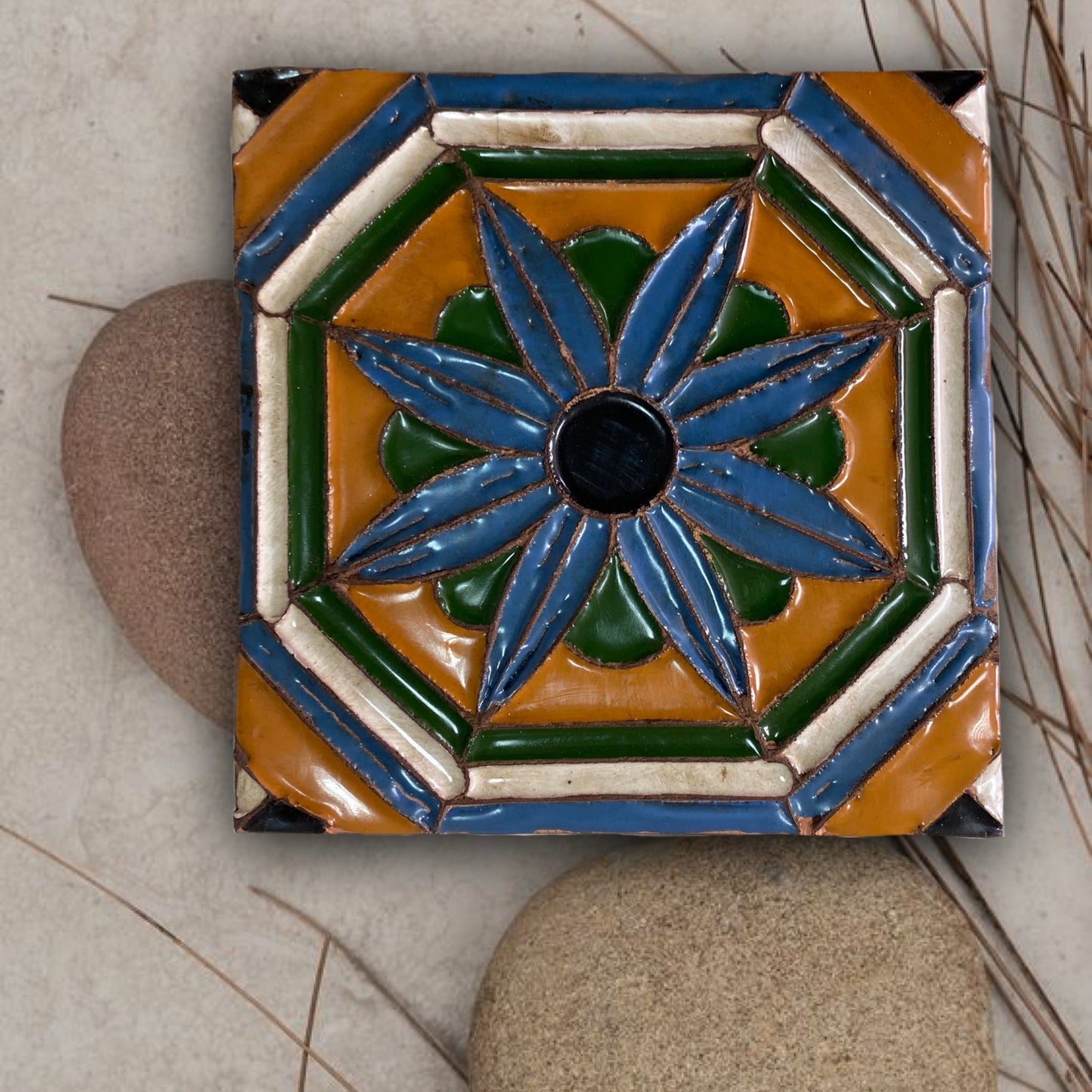 Azulejo Arista Tope Goma REF2 Renacentista Pisano