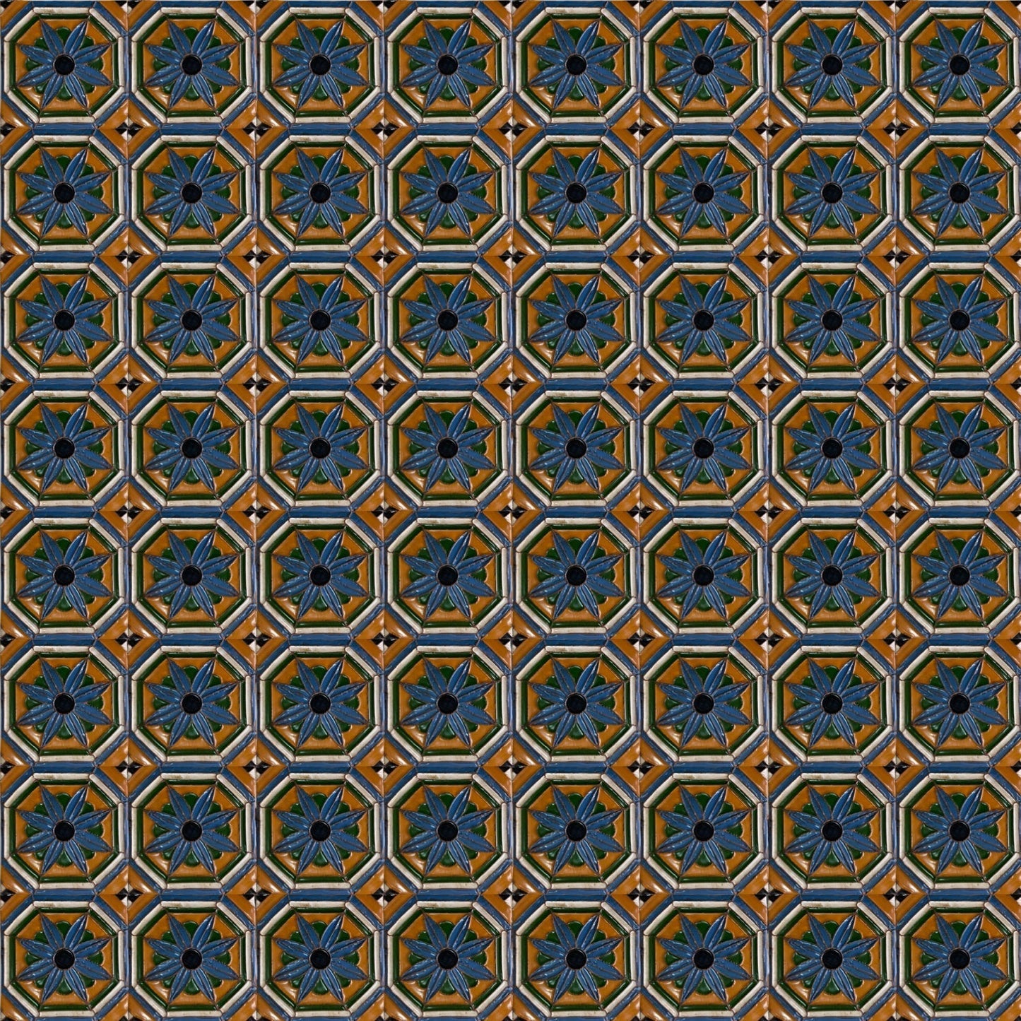 Azulejo Arista Metro Cuadrado REF2 Renacentista Pisano