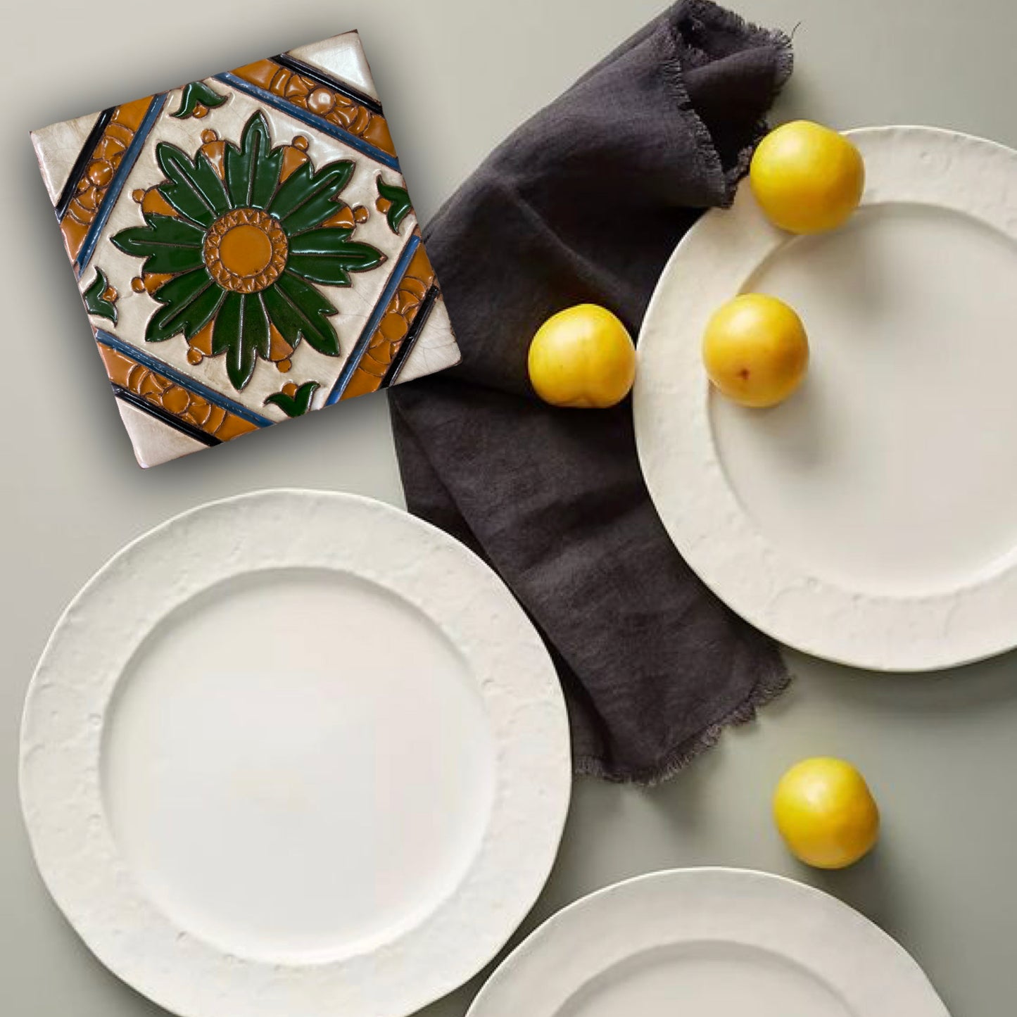 Carrelage Renaissance Arista Fleur et Rubrique REF7