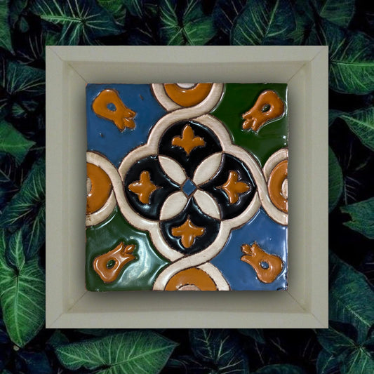 Azulejo Arista Marco Blanco REF1 Renacentista Nudo