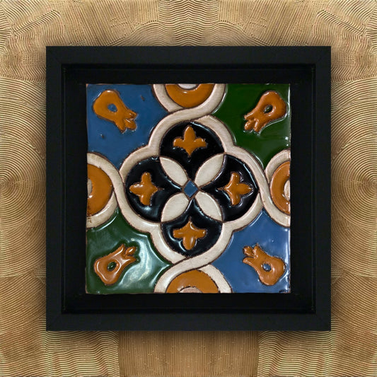 Azulejo Arista Marco Negro REF1 Renacentista Nudo