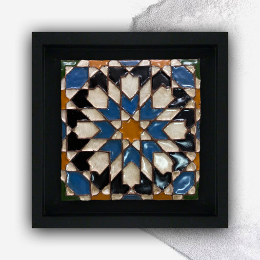 Azulejo Arista Marco Negro REF5 Renacentista Alcazar
