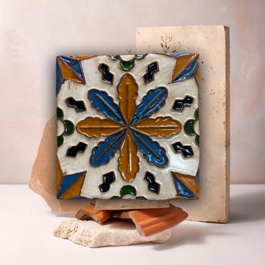 Tile Renaissance Arista Flower and Star REF4