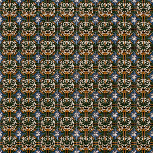 Azulejo Arista Metro Cuadrado REF3 Renacentista Palmera