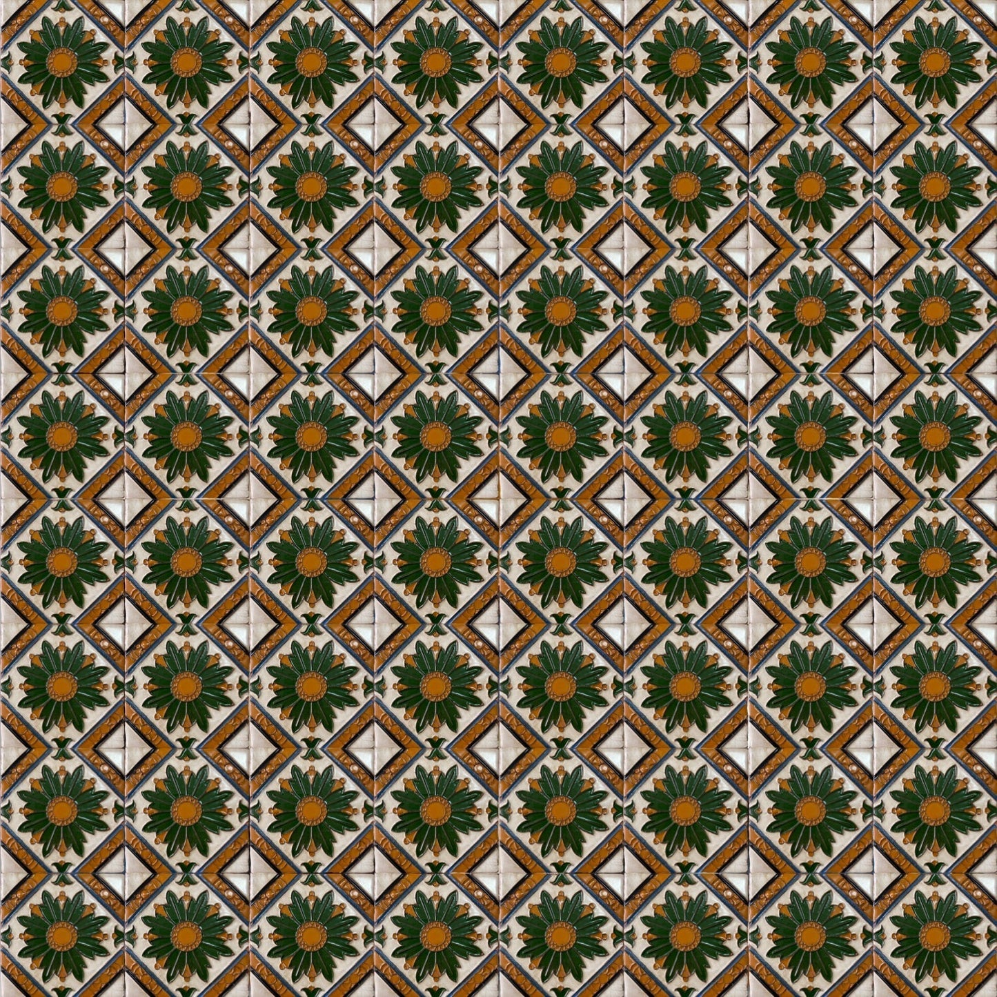 Tile Renaissance Edge Flower and Heading Square Meter REF7.4