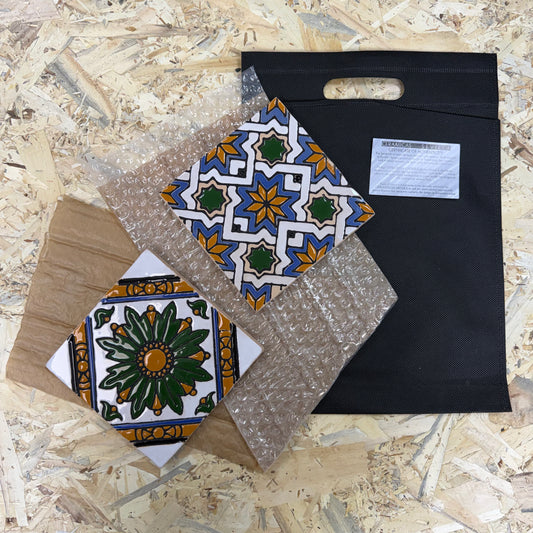 Regalo Corporativo - Congreso Azulejo Cuerda Seca 15x15 cm