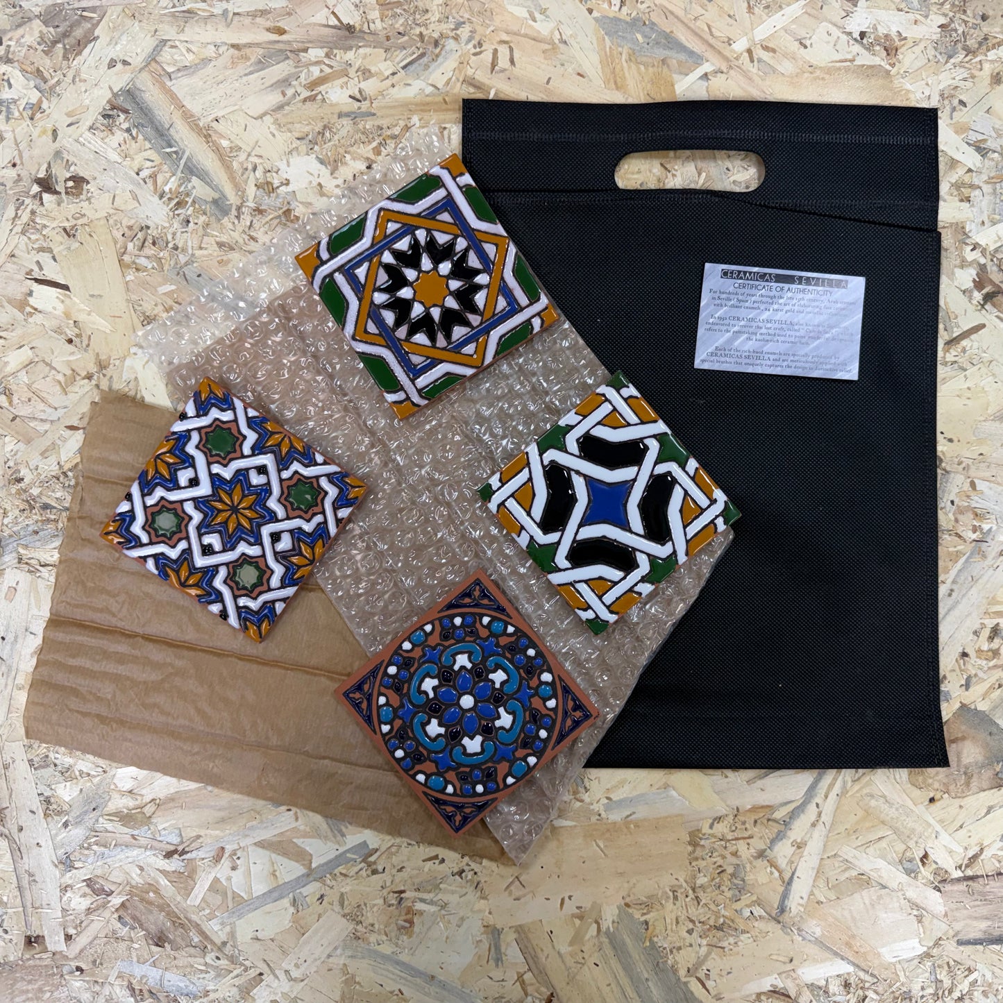 Regalo Corporativo - Congreso Azulejo Cuerda Seca 10x10cm Fino