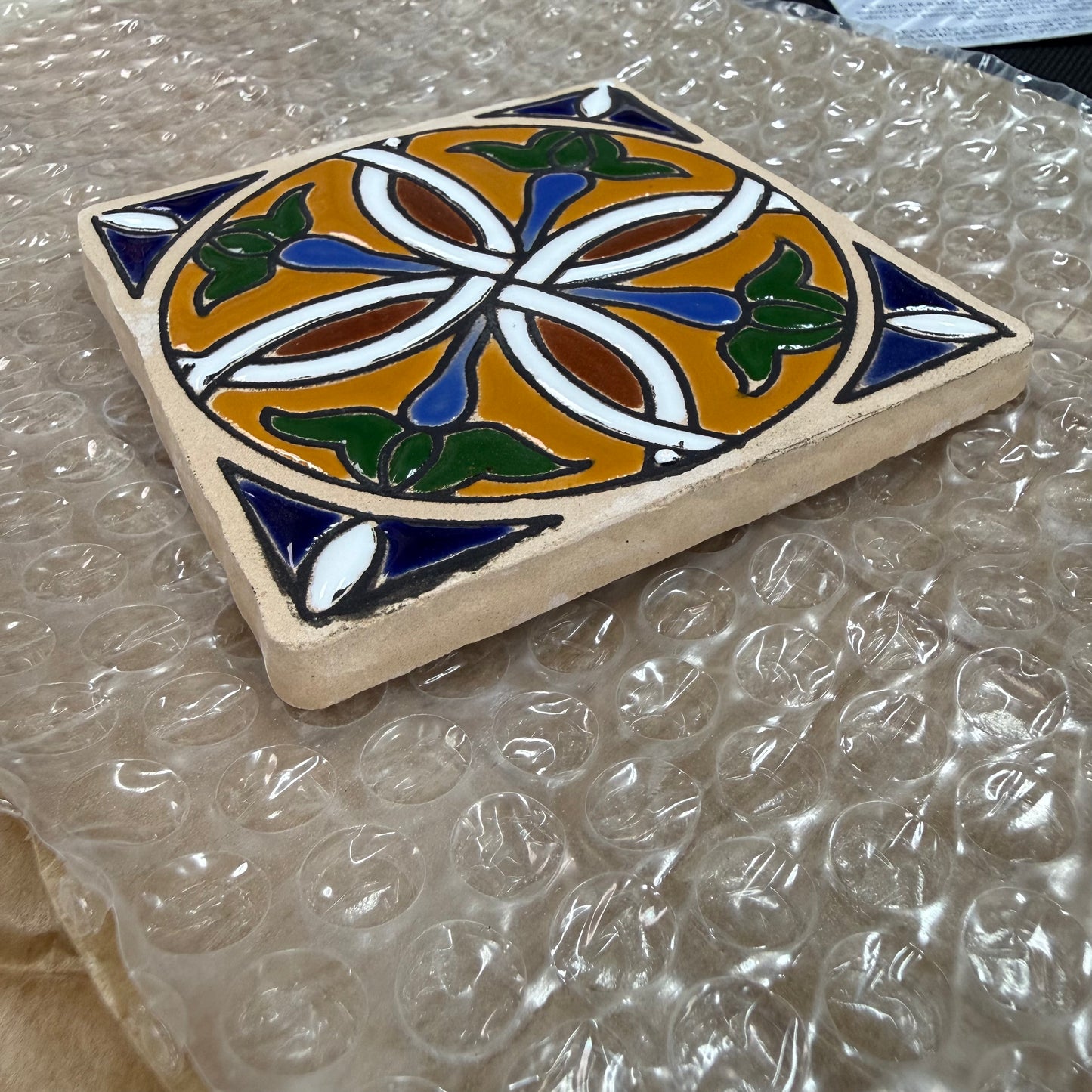 Regalo Corporativo - Congreso Azulejo Cuerda Seca 10x10cm Grueso